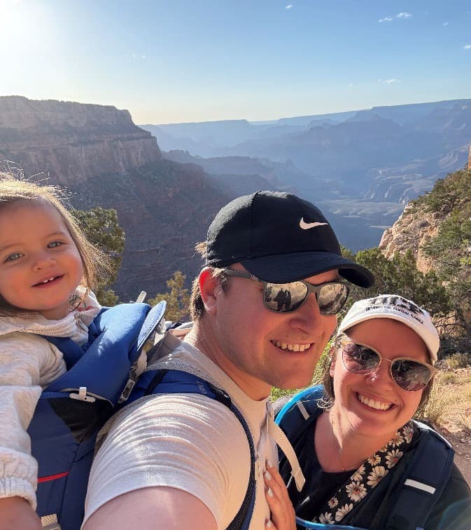 Bailey, Bailey G and Stella at the Grand Canyon